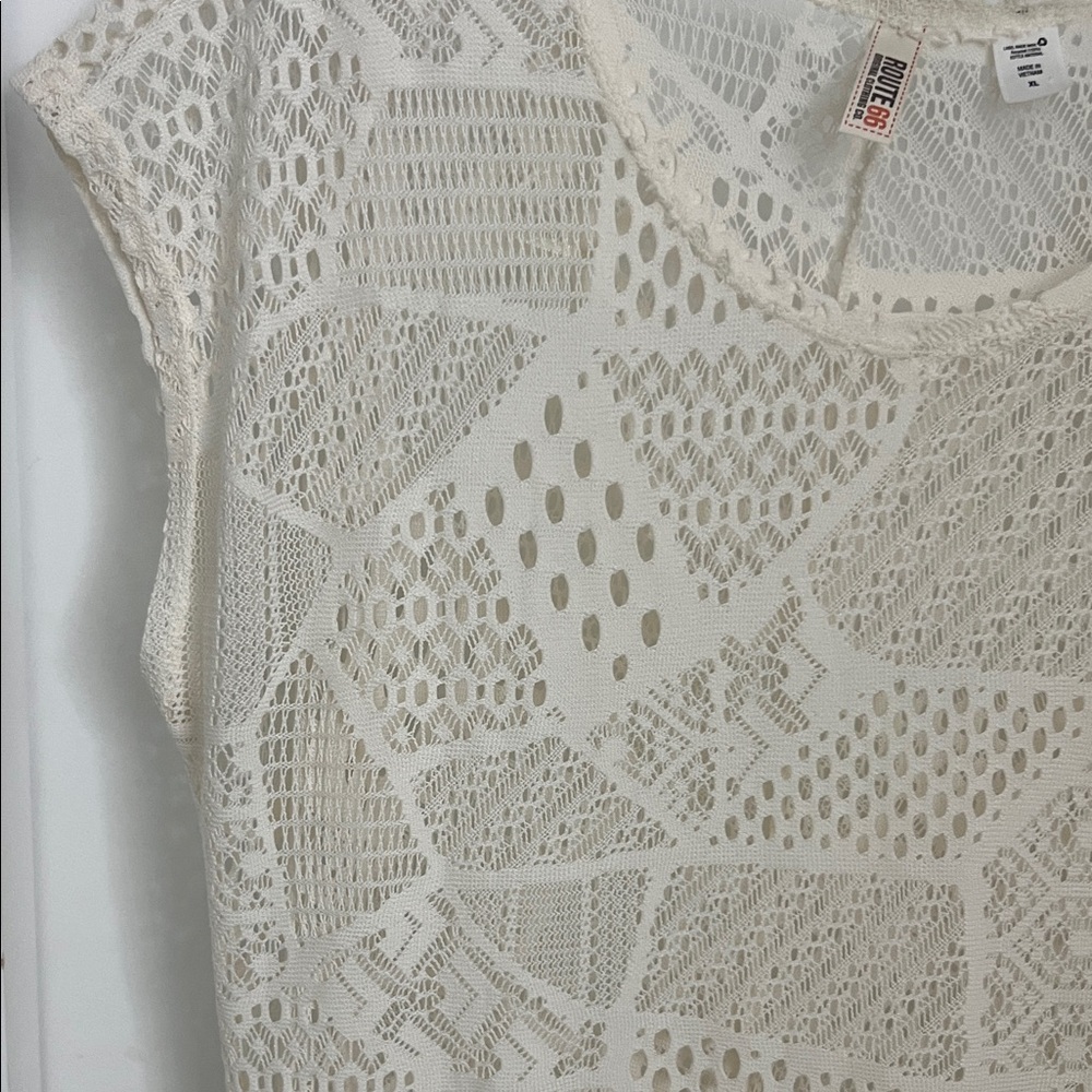 Cream Maxi Bathing Suit Cover Up - Picture 4 of 7